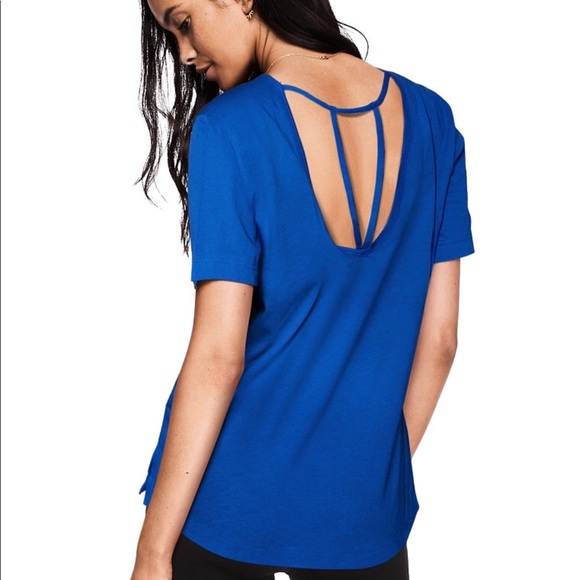 PINK Victoria's Secret Tops - NEW PINK Americana Campus Strappy Back Tee Shirt S